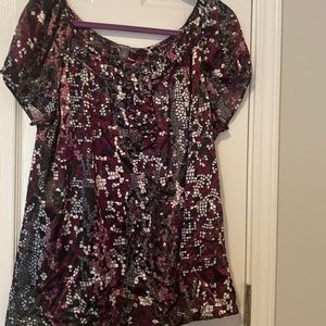 Apt 9 womens  XL Colorful blouse.